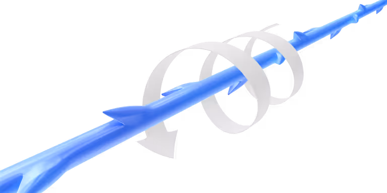Barbed niit